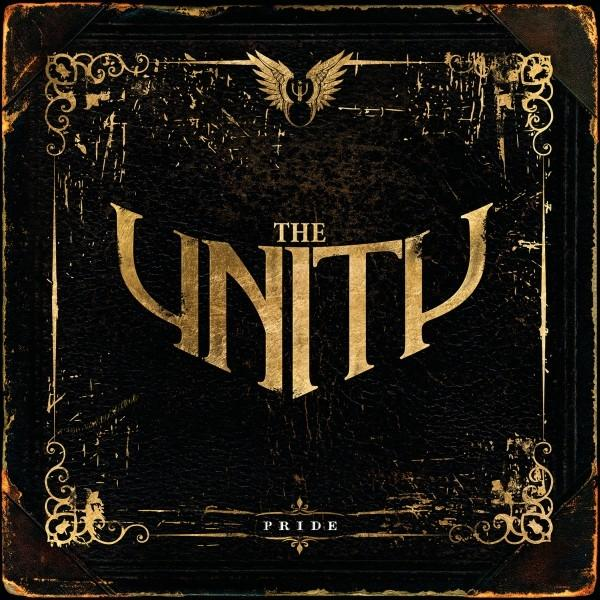 Albumcover 'The Unity' mit goldenem Titel auf dunklem, strukturiertem Hintergrund.