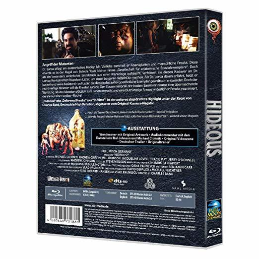 Die Rückseite einer DVD-Hülle zeigt Filmdetails und die Besetzungsliste.