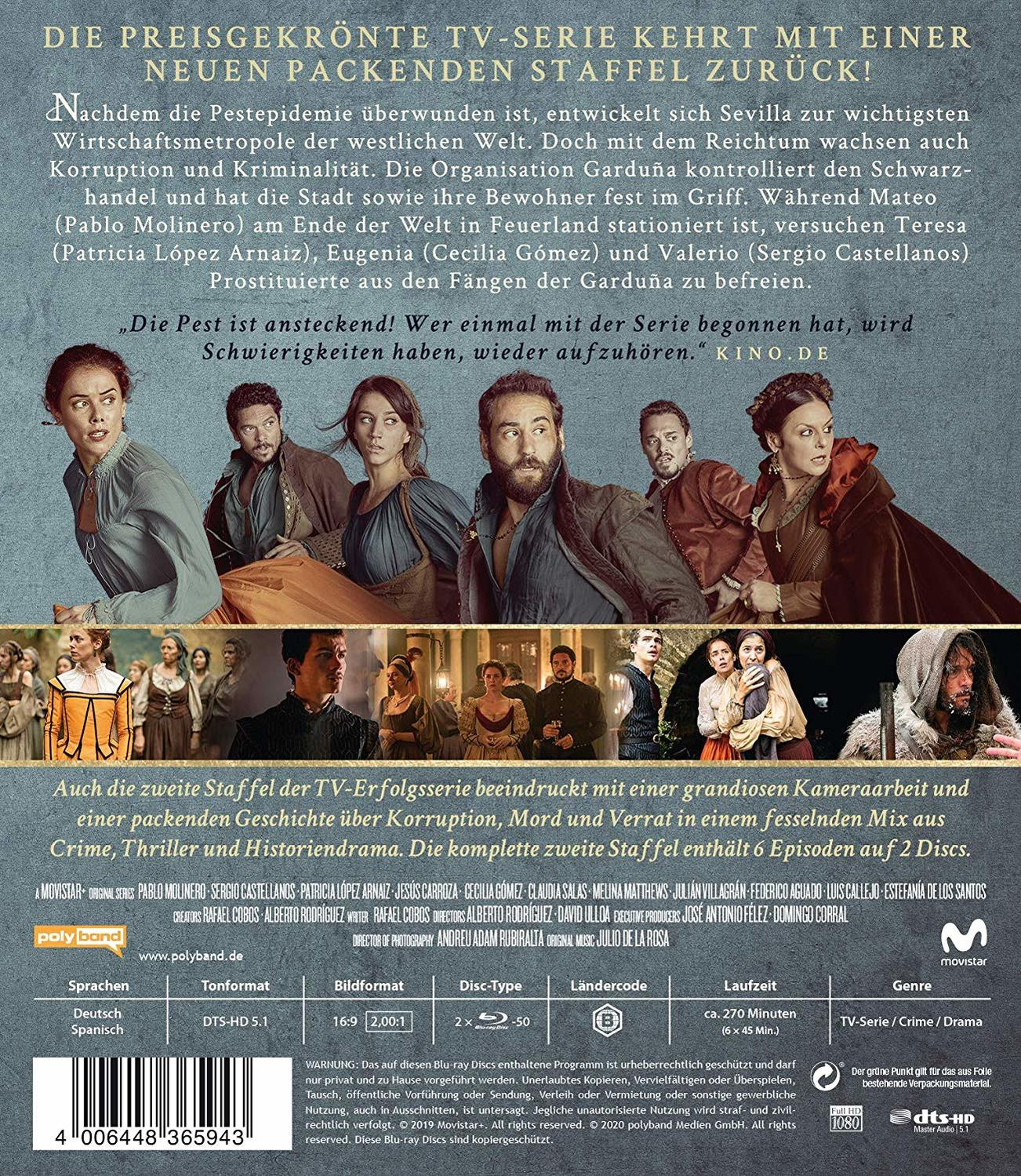 DVD-Cover mit Schauspielern in historischer Kleidung. Text ist auf Deutsch mit Filmtitel.