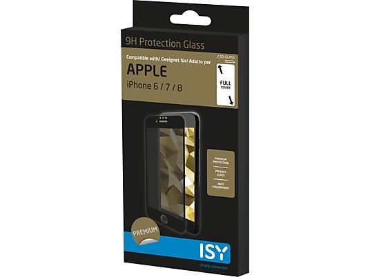 ISY IPG 5003-2.5D - Schutzglas (Passend für Modell: Apple iPhone 6, iPhone 7, iPhone 8)