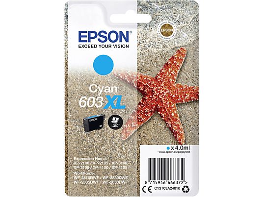 EPSON T03A24010 - 603 XL - Cartouche d'encre (Cyan)