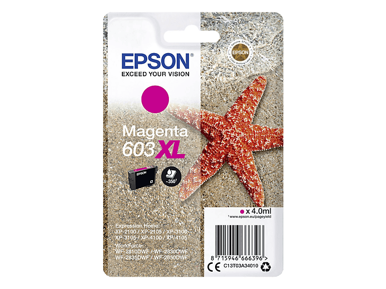 EPSON T03A34010 - 603 XL Tintenpatrone Magenta