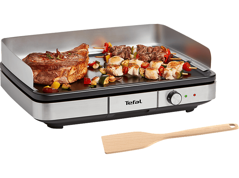 Elektrogrill TEFAL CB690D Maxi Plancha XXL Elektrogrill, Schwarz/Silber