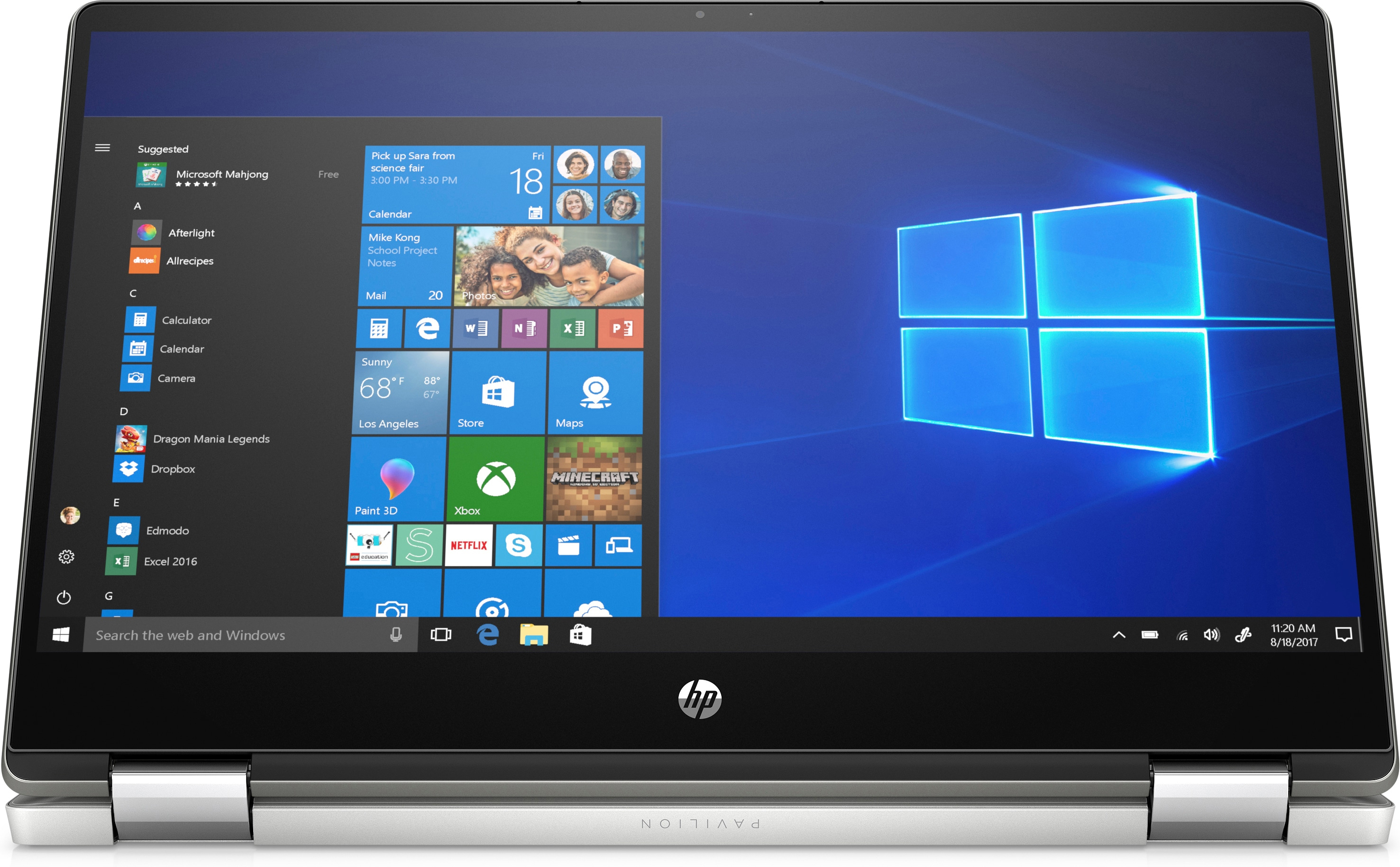 HP Pavilion x360 14-dh0315ng - 14 Zoll - Intel® Core™ i3 i3-8145U - 8 GB - 256 GB - Intel® UHD 620 - Windows 10 Home (32 bit)