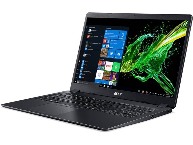 Portátil - Acer Aspire3 RYN3-3200U, 15.6", 8GB, 256GB, W10, Negro
