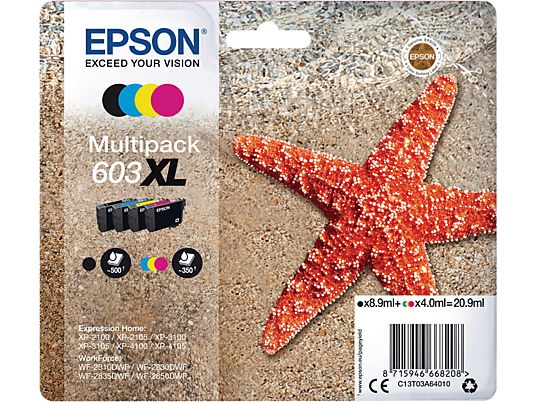 EPSON T03A64010 - 603 XL - Cartuccia ad inchiostro (Ciano/Magenta/Giallo/Nero)