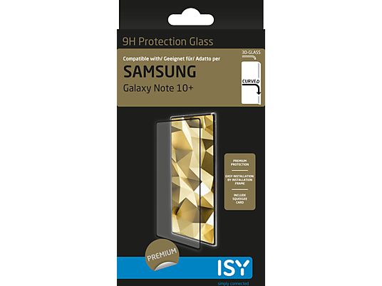 ISY IPG 5054-3D - Vetro protettivo (Adatto per modello: Samsung Galaxy Note 10+)