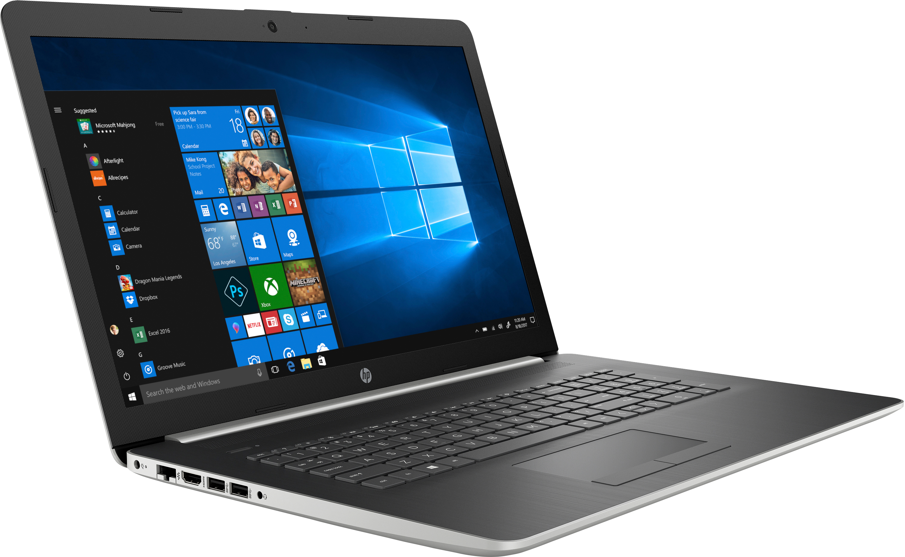 HP 17-by1316ng - 17,3 Zoll - Intel® Core™ i7 i7-8565U - 8 GB - 256 GB - AMD Radeon™ Onboard Graphics - Windows 10 Home (64 Bit)