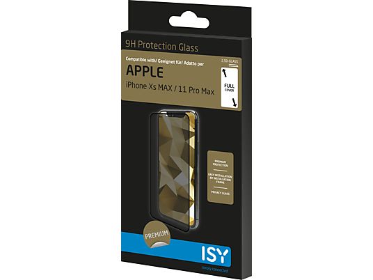 ISY IPG 5016-2.5D - Verre de protection (Convient pour le modèle: Apple iPhone  Xs MAX, iPhone 11 Pro MAX)
