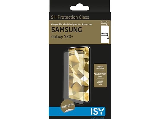 ISY IPG 5077-3D - Verre de protection (Convient pour le modèle: Samsung Galaxy S20+)