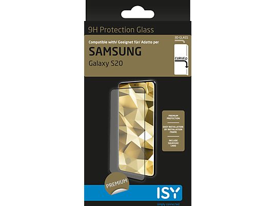 ISY IPG 5078-3D - Verre de protection (Convient pour le modèle: Samsung Galaxy S20)