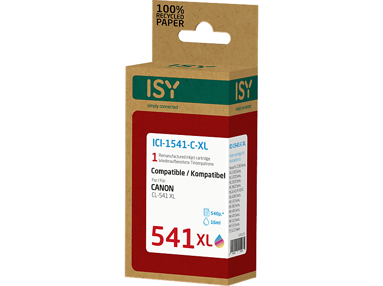 Mehrfarbig ISY ICI-1541-C-XL Tintenpatrone