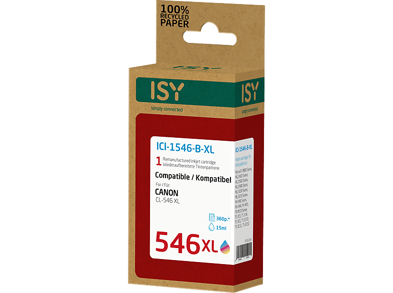 Tintenpatrone Mehrfarbig ICI-1546-B-XL ISY
