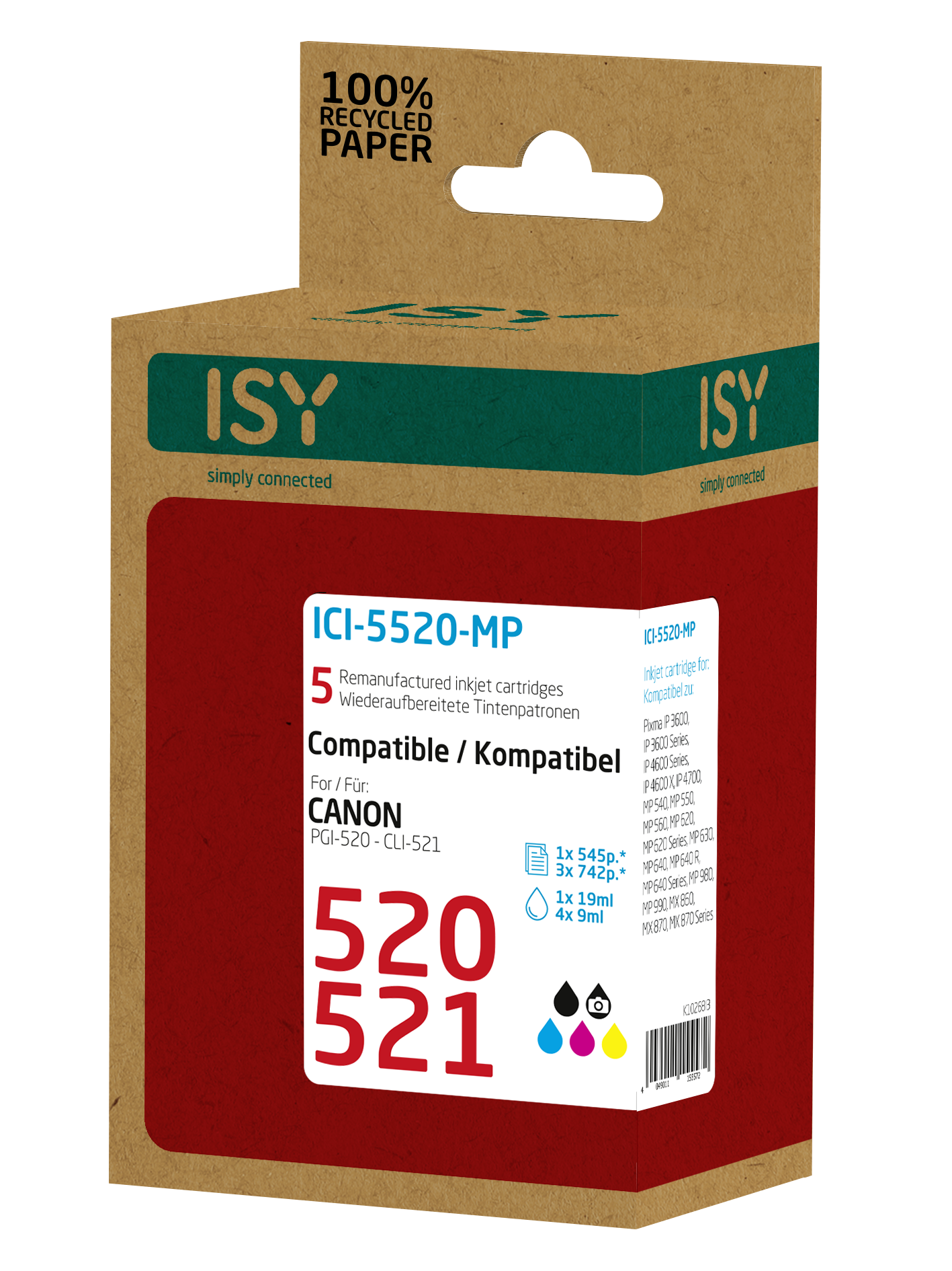 Tintenpatrone Mehrfarbig ISY ICI-5520-MP