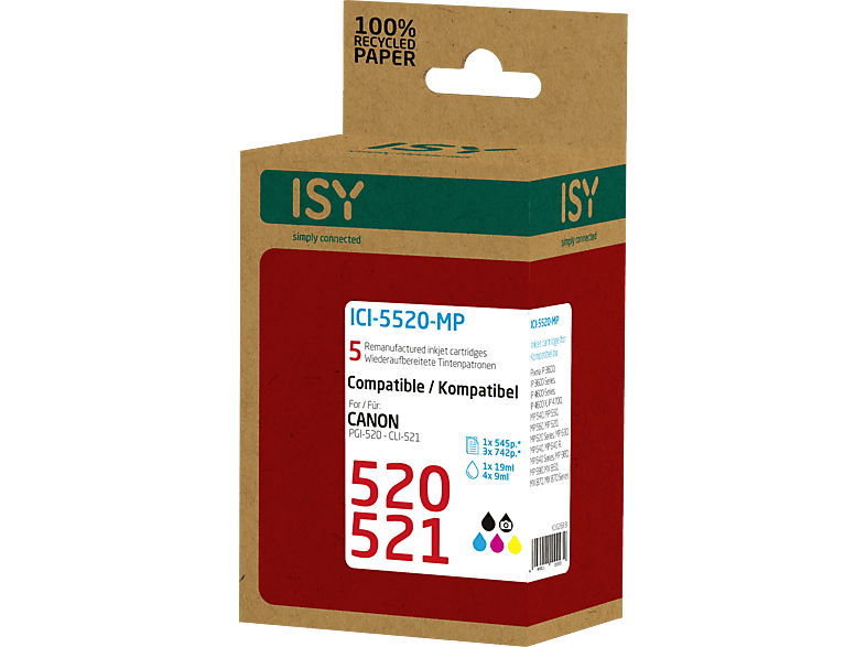 ISY Mehrfarbig Tintenpatrone ICI-5520-MP