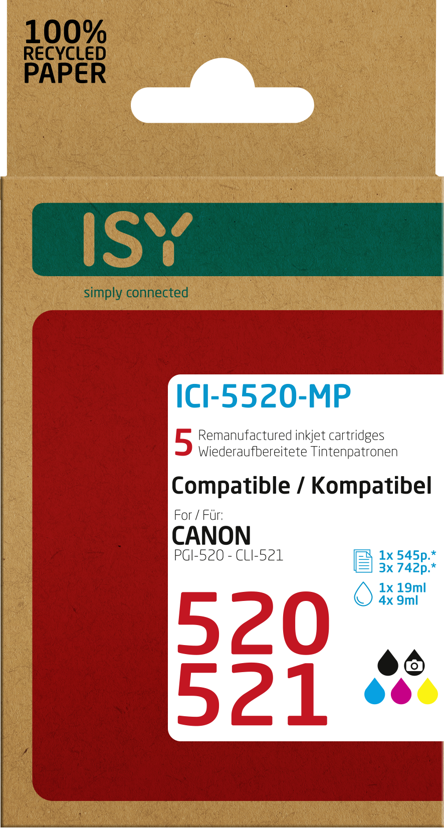ICI-5520-MP Tintenpatrone Mehrfarbig ISY