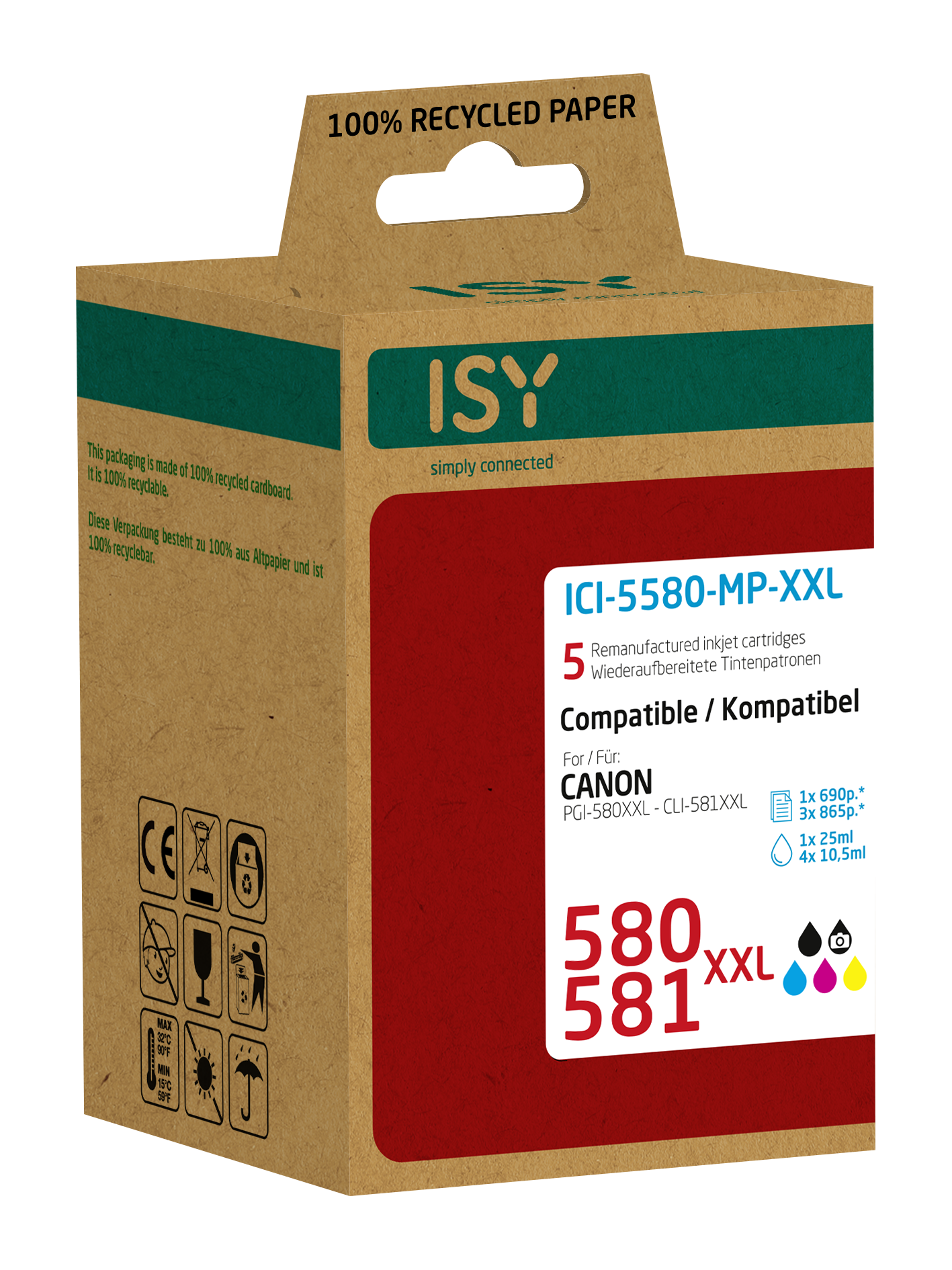 ICI-5580-MP-XXL Tintenpatrone Mehrfarbig ISY