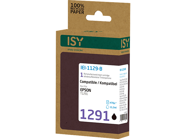 ISY IEI-1129-B Tintenpatrone Schwarz