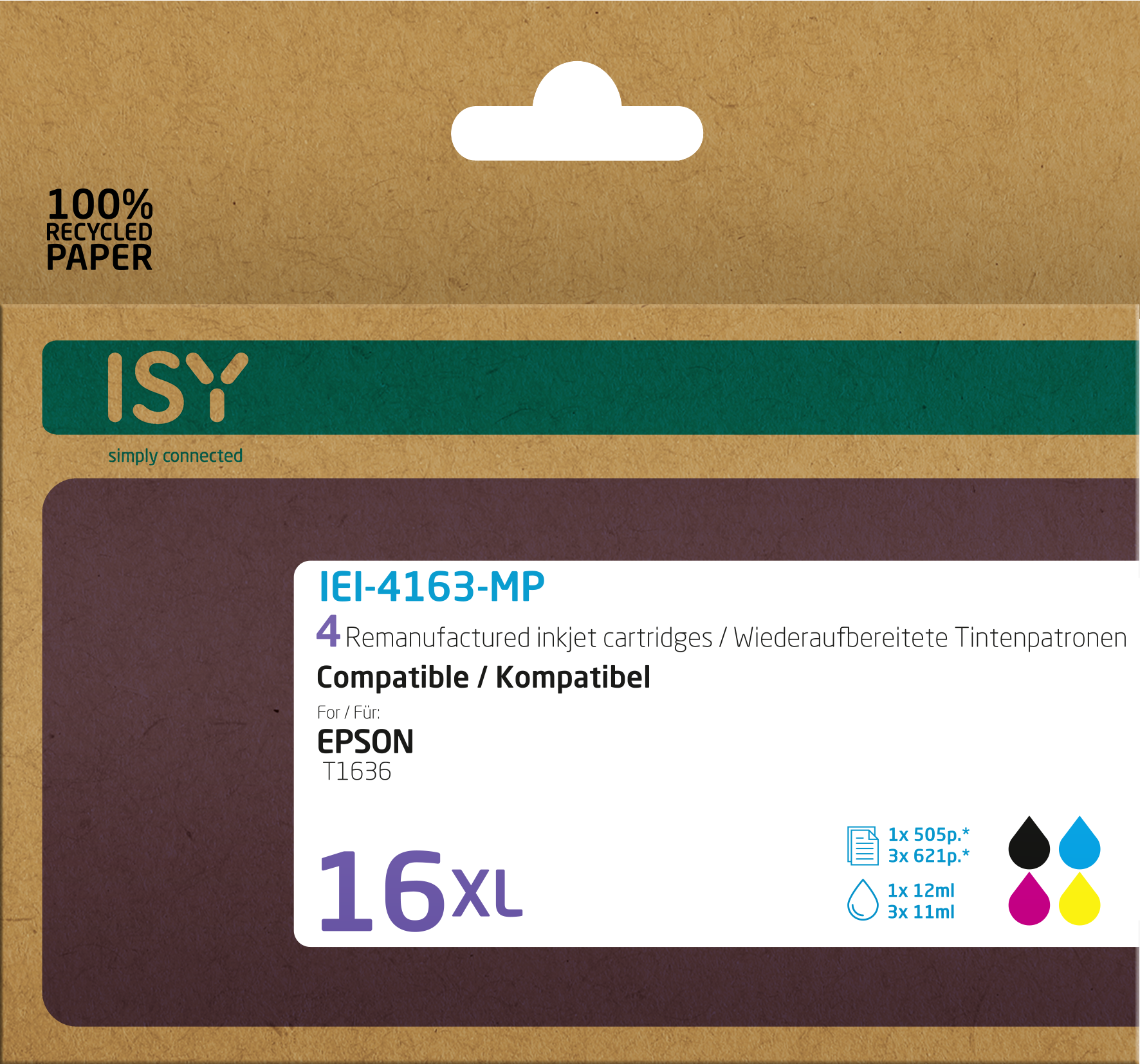 ISY IEI-4163-MP Mehrfarbig Tintenpatrone