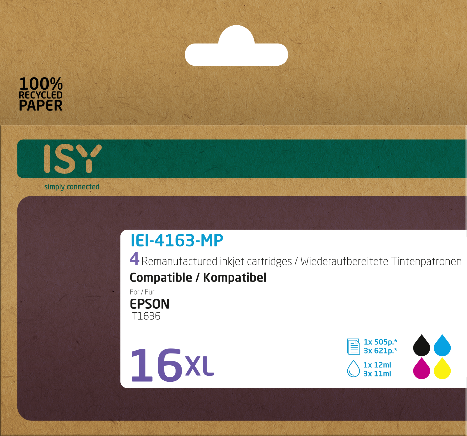 ISY IEI-4163-MP Tintenpatrone Mehrfarbig
