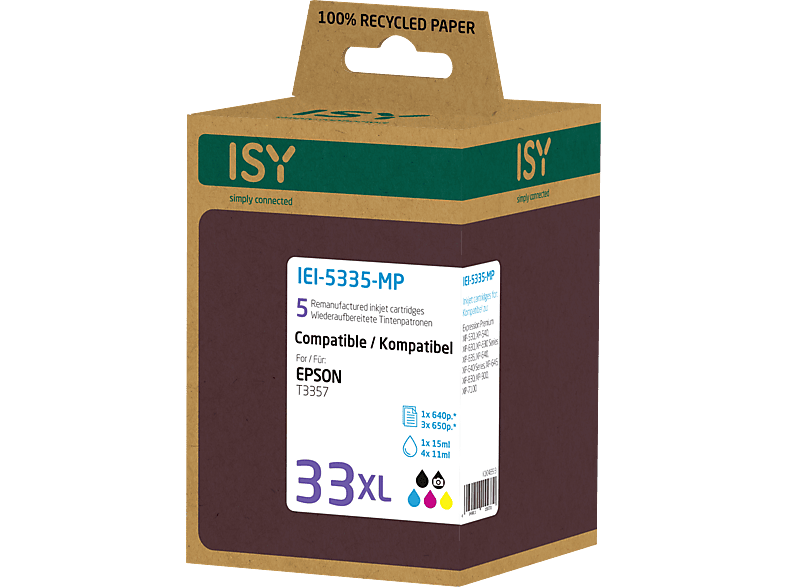 ISY IEI-5335-MP Tintenpatrone Mehrfarbig