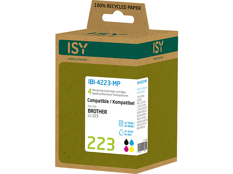 ISY IBI-4223-MP Tintenpatrone Mehrfarbig