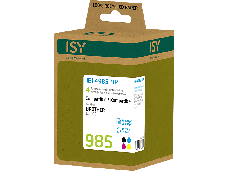 IBI-4985-MP Tintenpatrone Mehrfarbig ISY