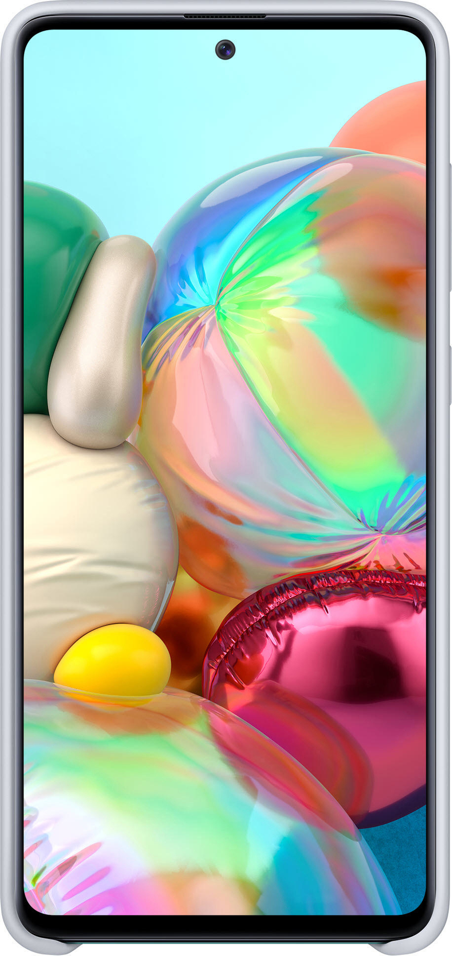 SAMSUNG EF-PA715, Backcover, Samsung, Galaxy A71, Silber
