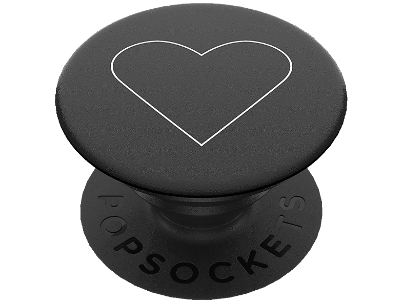 POPSOCKETS PopGrip Heart Schwarz/Weiß Handyhalterung