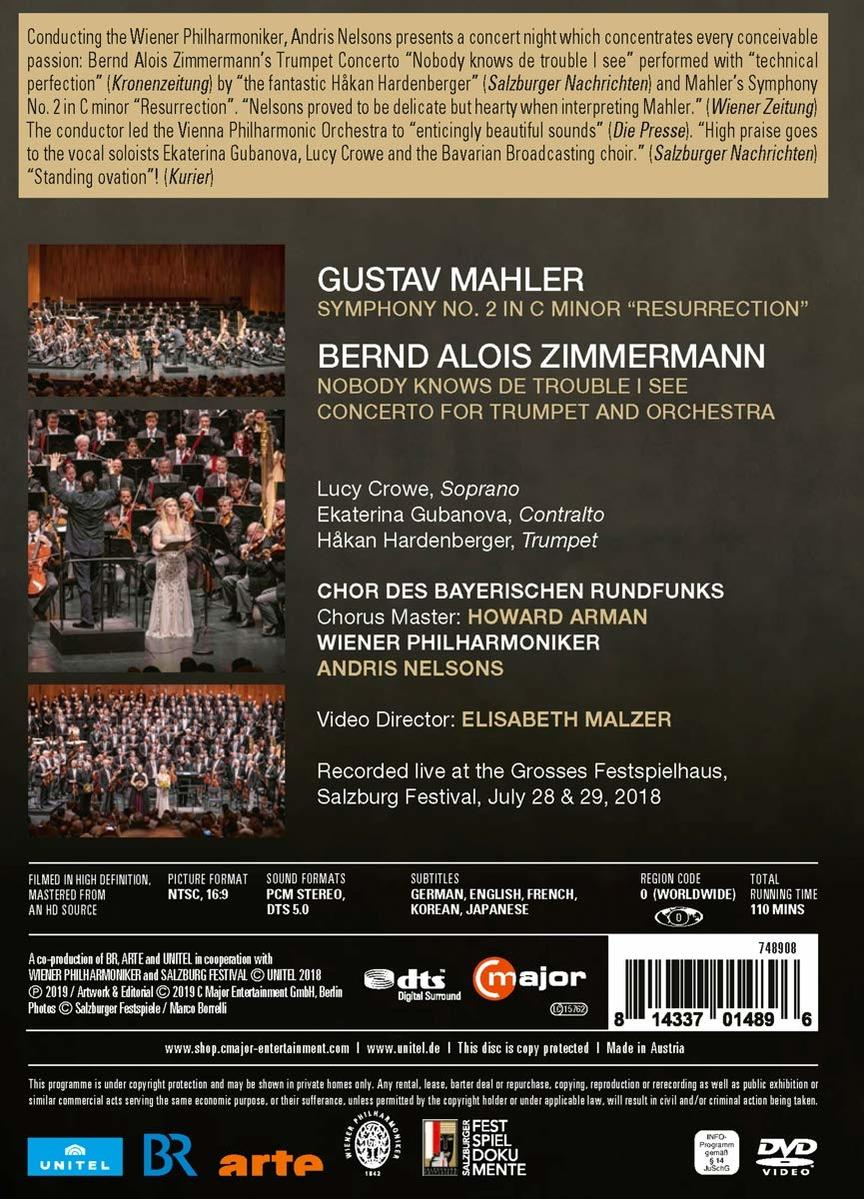Philharmoniker Hardenberger, Wiener Des conducts - Cubanova, Bayerischen Rundfunks, Lucy Philharmoniker (DVD) Nelsons Ekaterina - Crowe, Håkan Wiener Chor the