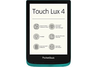 POCKETBOOK Touch Lux 4 - 
E-Book Reader
 (Schwarz/Grün)