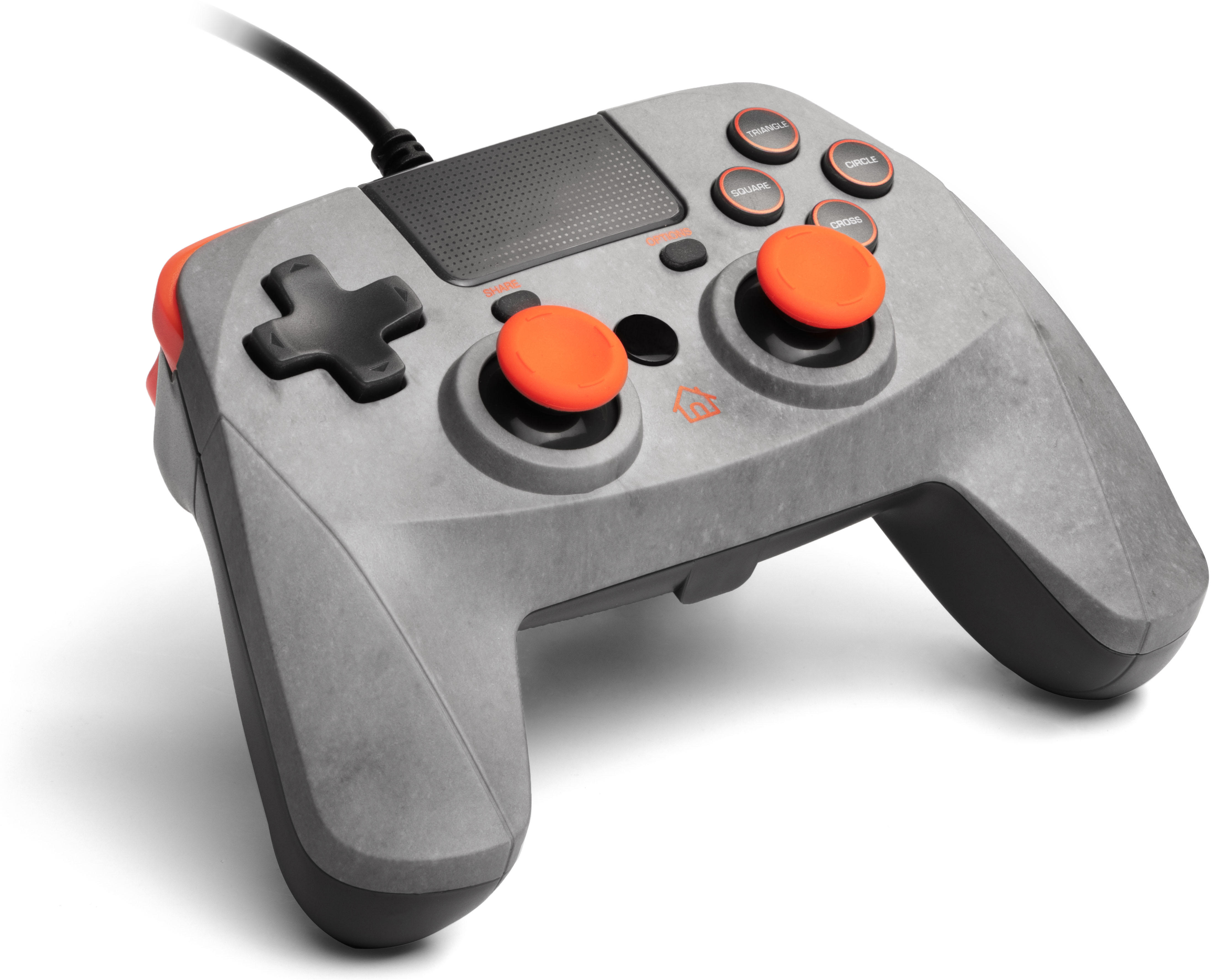 Game:Pad ROCK 4 SNAKEBYTE Grau/Orange 4 für S PlayStation Controller