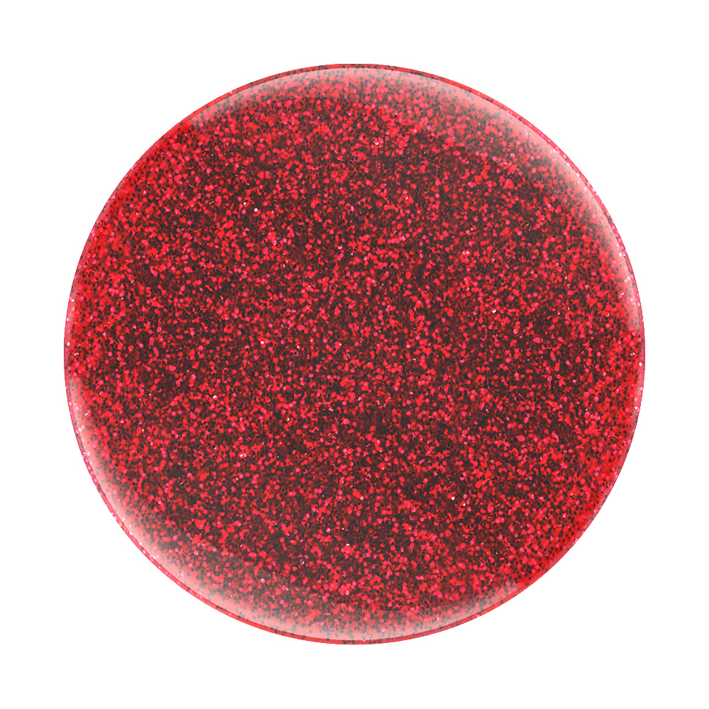POPSOCKETS PopGrip Premium Glitter Handyhalterung, Rot
