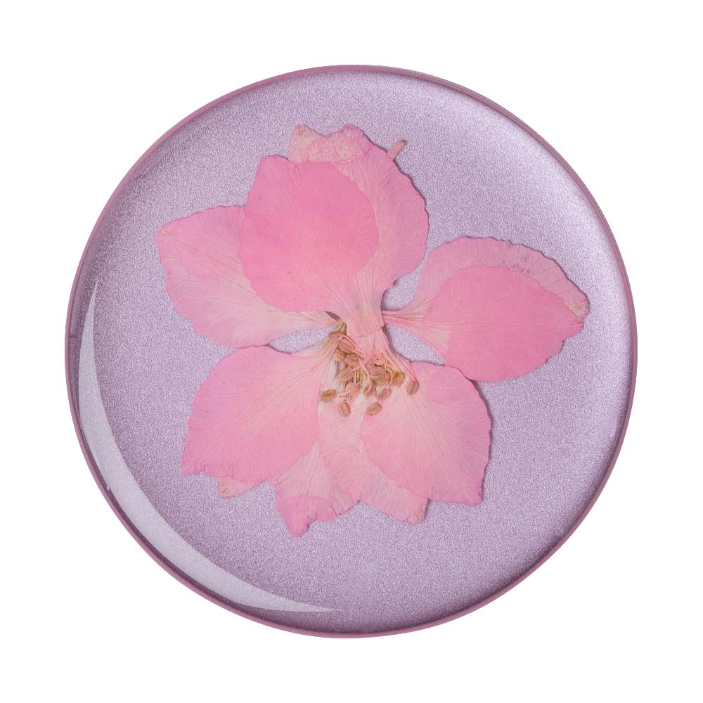 POPSOCKETS PopGrip Premium Delphinium Pink Handyhalterung, Mehrfarbig