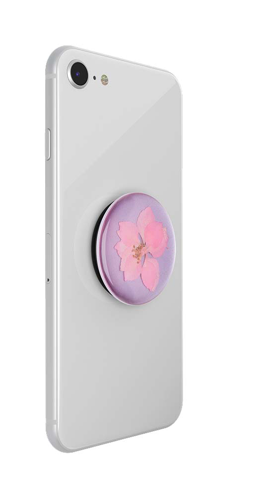POPSOCKETS PopGrip Premium Delphinium Pink Handyhalterung, Mehrfarbig