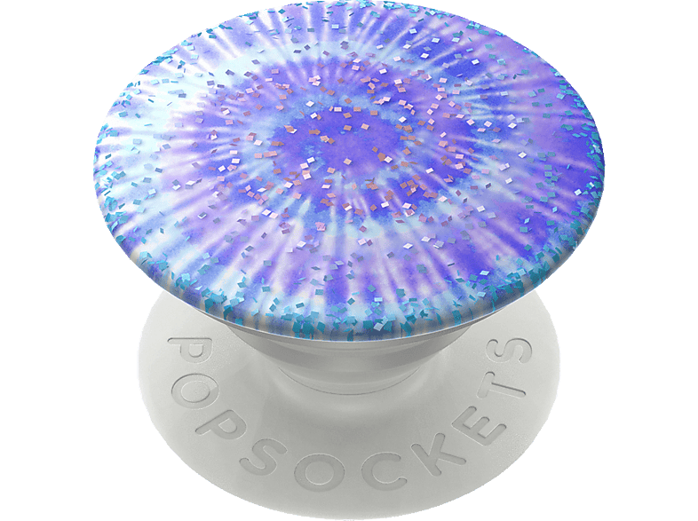 POPSOCKETS PopGrip Premium Glitter Twisted TieDye Handyhalterung, Mehrfarbig