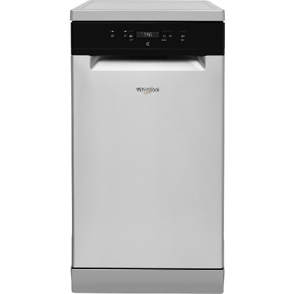 Lavavajillas -  Whirlpool WSFC 3M17 X, 6 programas, 10 cubiertos, 45 cm,  Inox