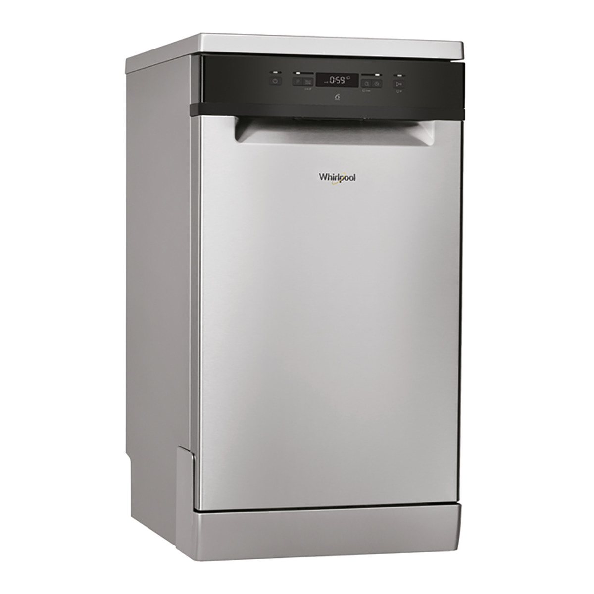 Lavavajillas - Whirlpool WSFC 3M17 X, 6 programas, 10 cubiertos, 45 cm, Inox