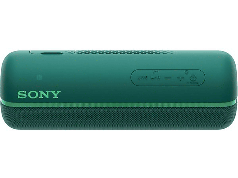 Altavoz inalámbrico - Sony SRS-XB22, Extra Bass, Bluetooth, Resiste agua y polvo, Hasta 12 h, Verde