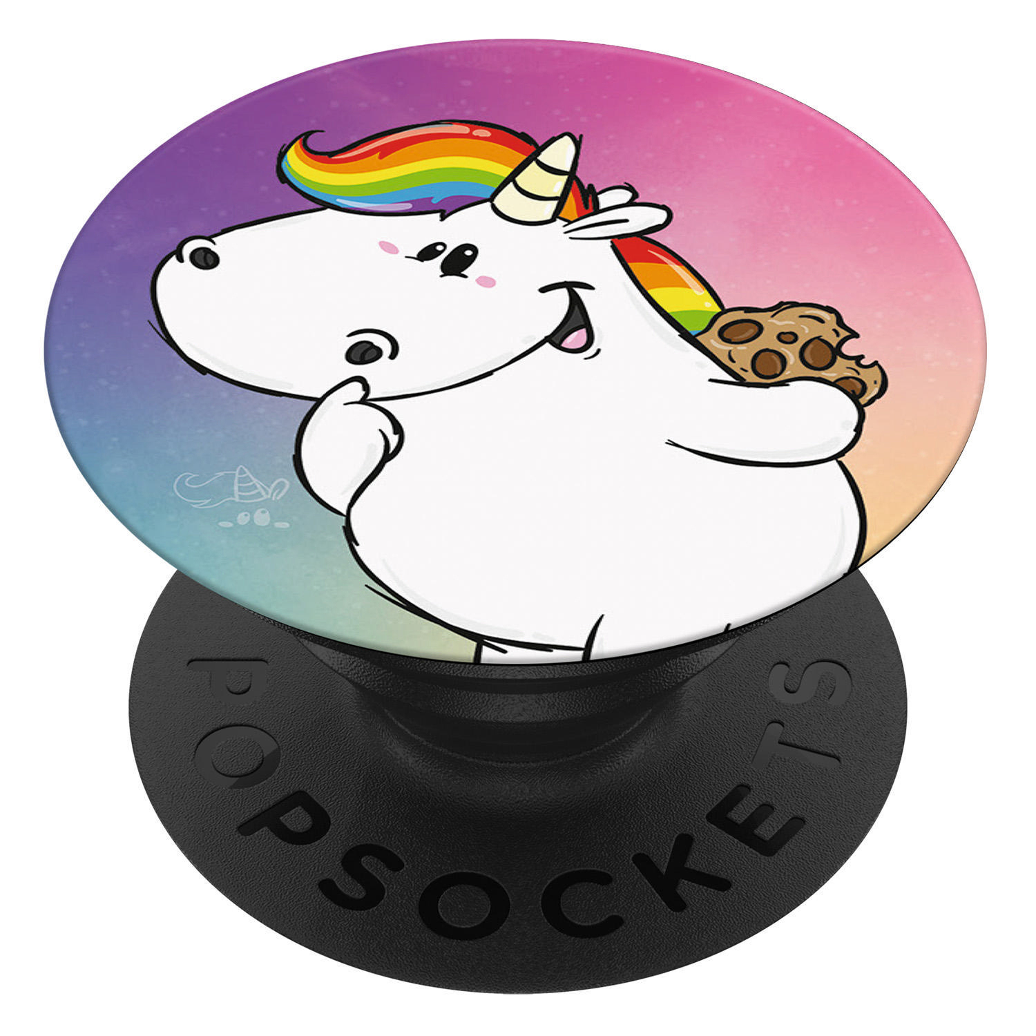 POPSOCKETS PopGrip Pummeleinhorn Handyhalterung, Mehrfarbig