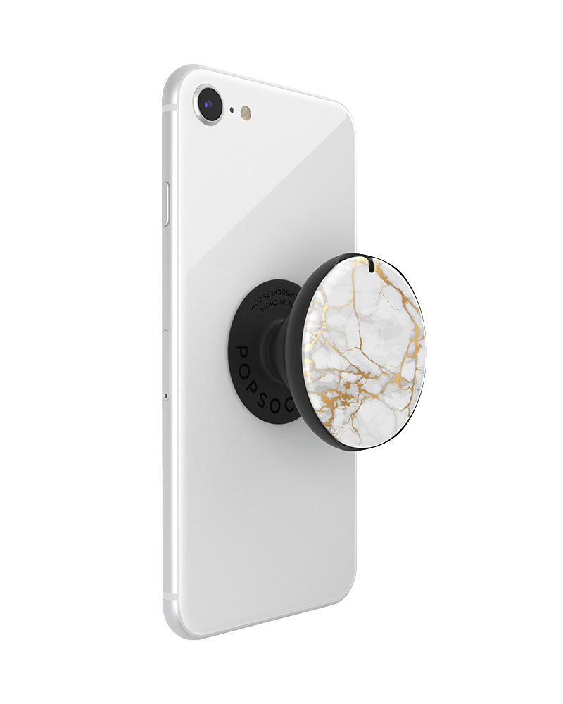 POPSOCKETS Luxe PopMirror Stone Mehrfarbig Marble Handyhalterung, White