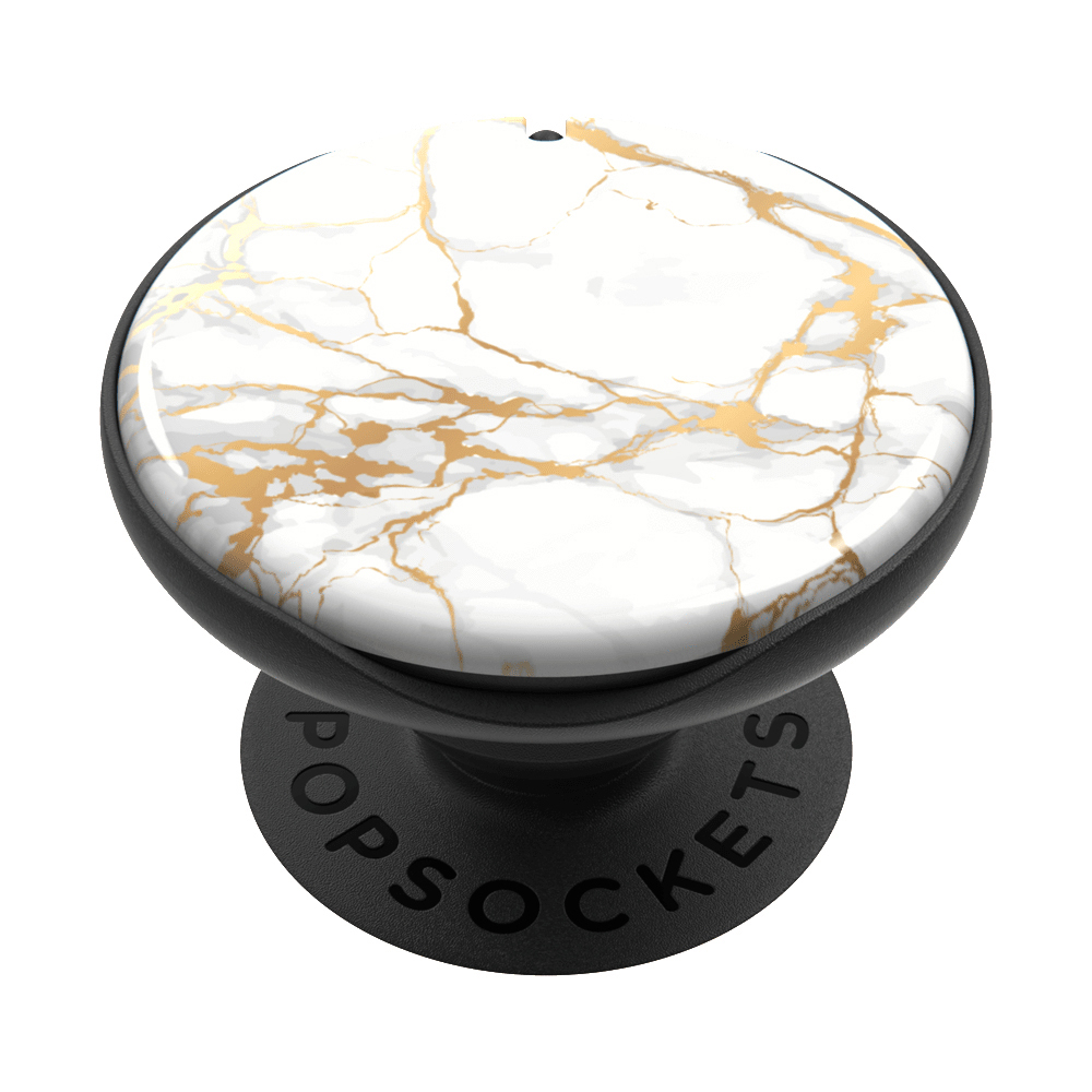 POPSOCKETS Luxe PopMirror Stone Mehrfarbig Marble Handyhalterung, White