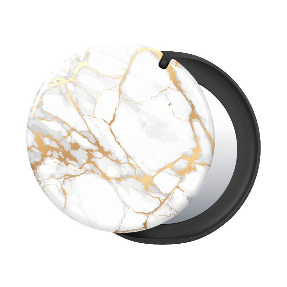 Handyhalterung, PopMirror Marble Luxe Mehrfarbig Stone White POPSOCKETS