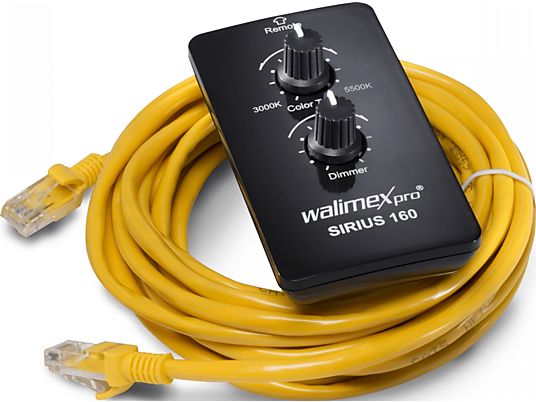 WALIMEXPRO LED Sirius 160 Bi Color 2x Set - LED Foto-Videoleuchte (Schwarz)