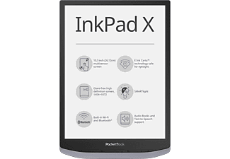 POCKETBOOK InkPad X - Lecteur de livre électronique (Noir/Gris)