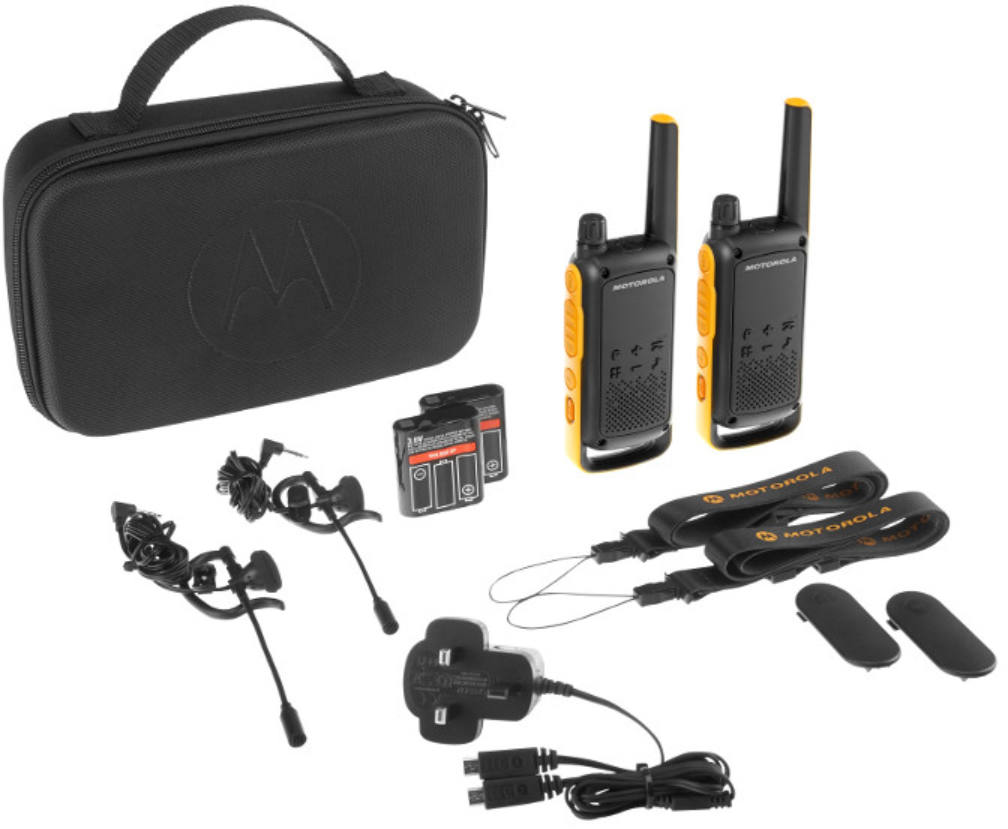 Motorola walkie-talkie és kiegészítők.