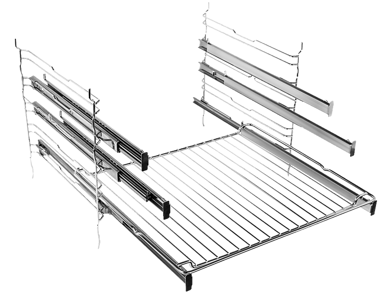 Thumbnail - BAUKNECHT HEKO BLACK 700 P, Einbauherdset (Elektrokochfeld, A+, 65 l)