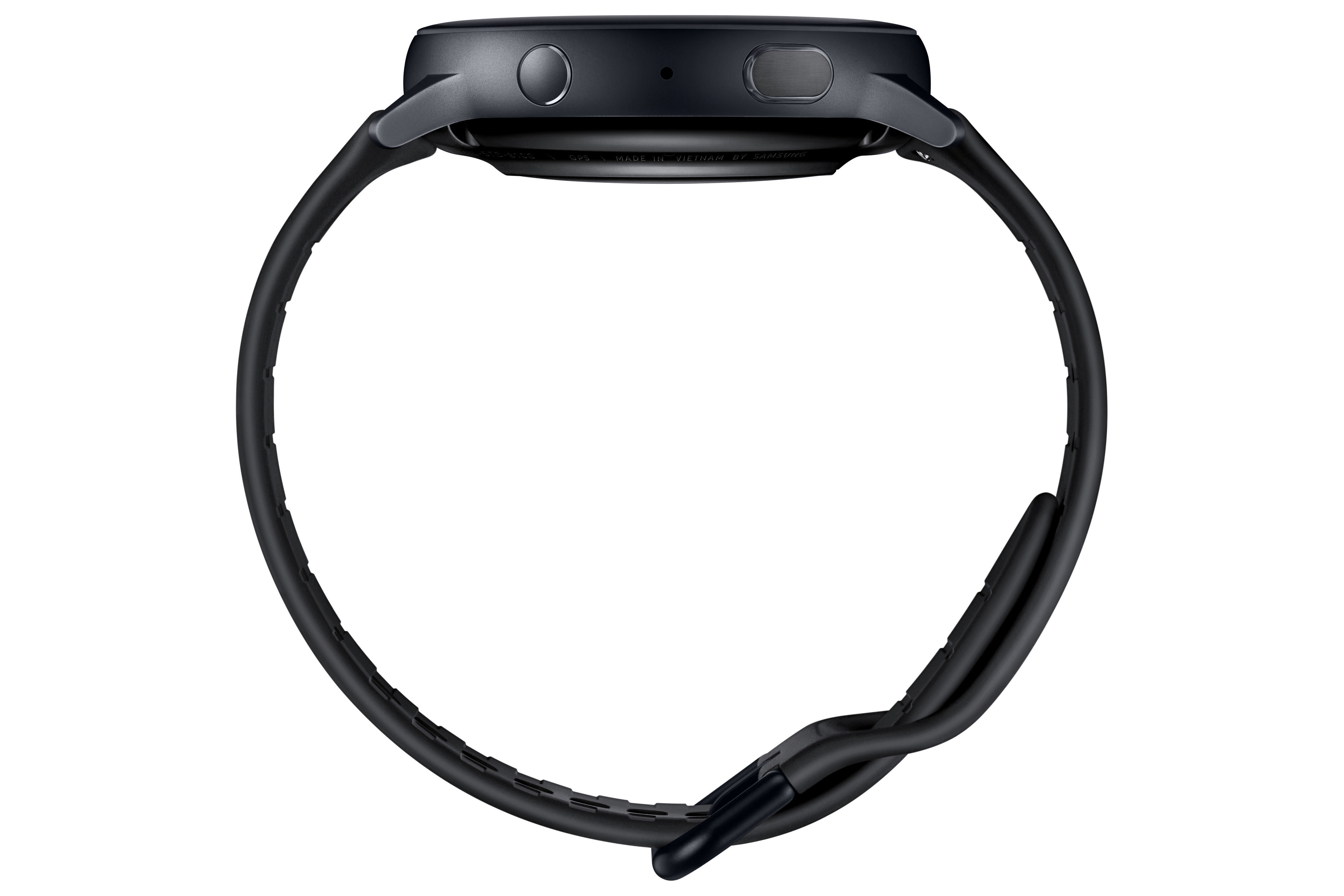 SAMSUNG Galaxy Watch Active2 44 mm Under Amour Edition Smartwatch Aluminium Fluorkautschuk, M/L, Schwarz