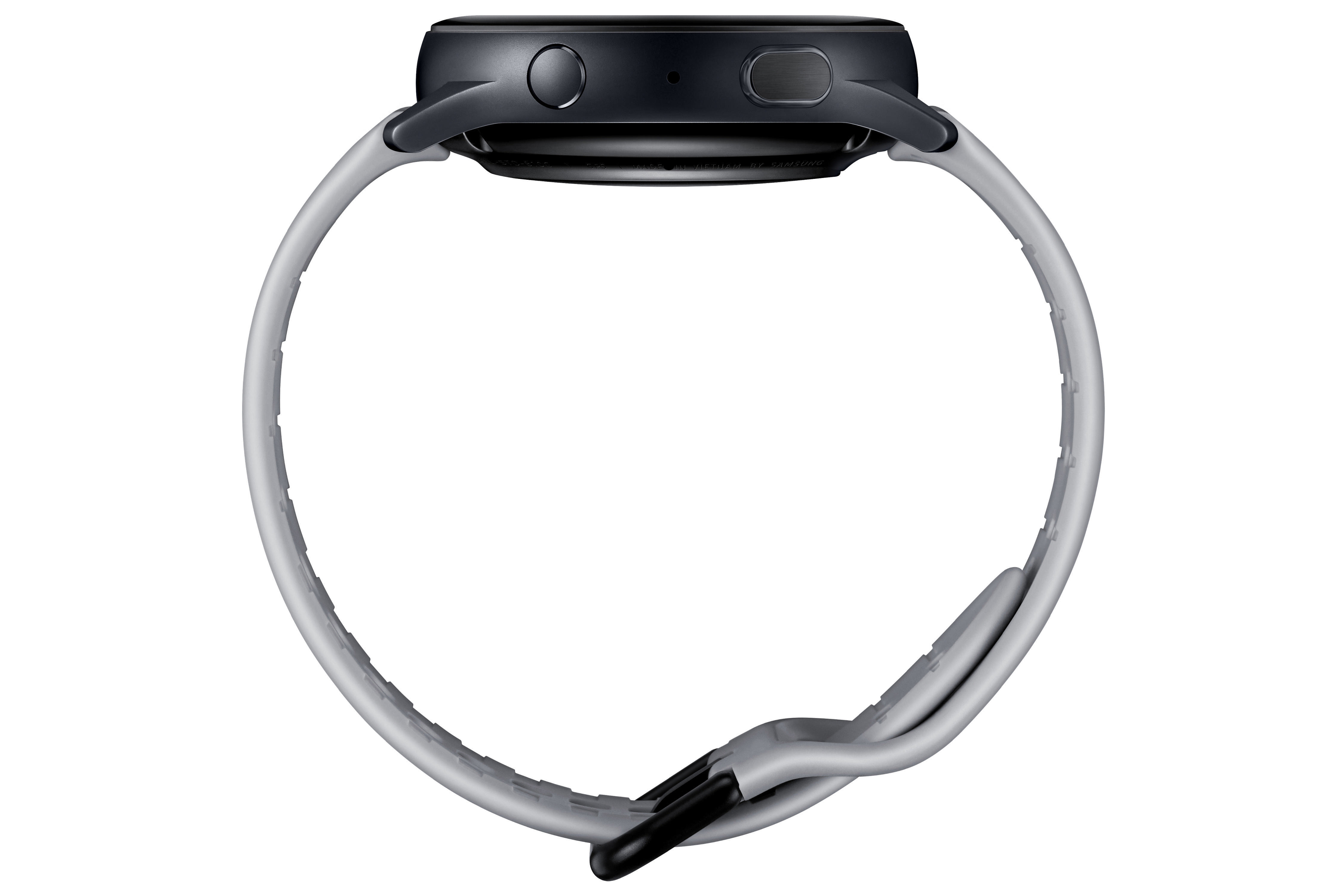 SAMSUNG Galaxy Watch Active2 40 mm Under Amour Edition Smartwatch Aluminium Fluorkautschuk, S/M, Mod Gray