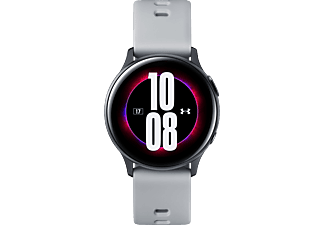 SAMSUNG Galaxy Watch Active2 40 mm Under Amour Edition Smartwatch Aluminium Fluorkautschuk, S/M, Mod Gray